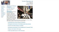 Desktop Screenshot of causes-of-terrorism.net